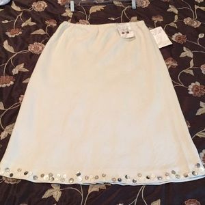 NWT J.Jill Linen Skirt